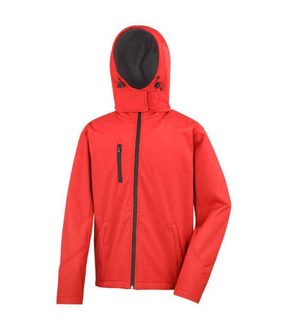 Result - Core Hooded Soft Shell Jacket - RS230M BK/GY S