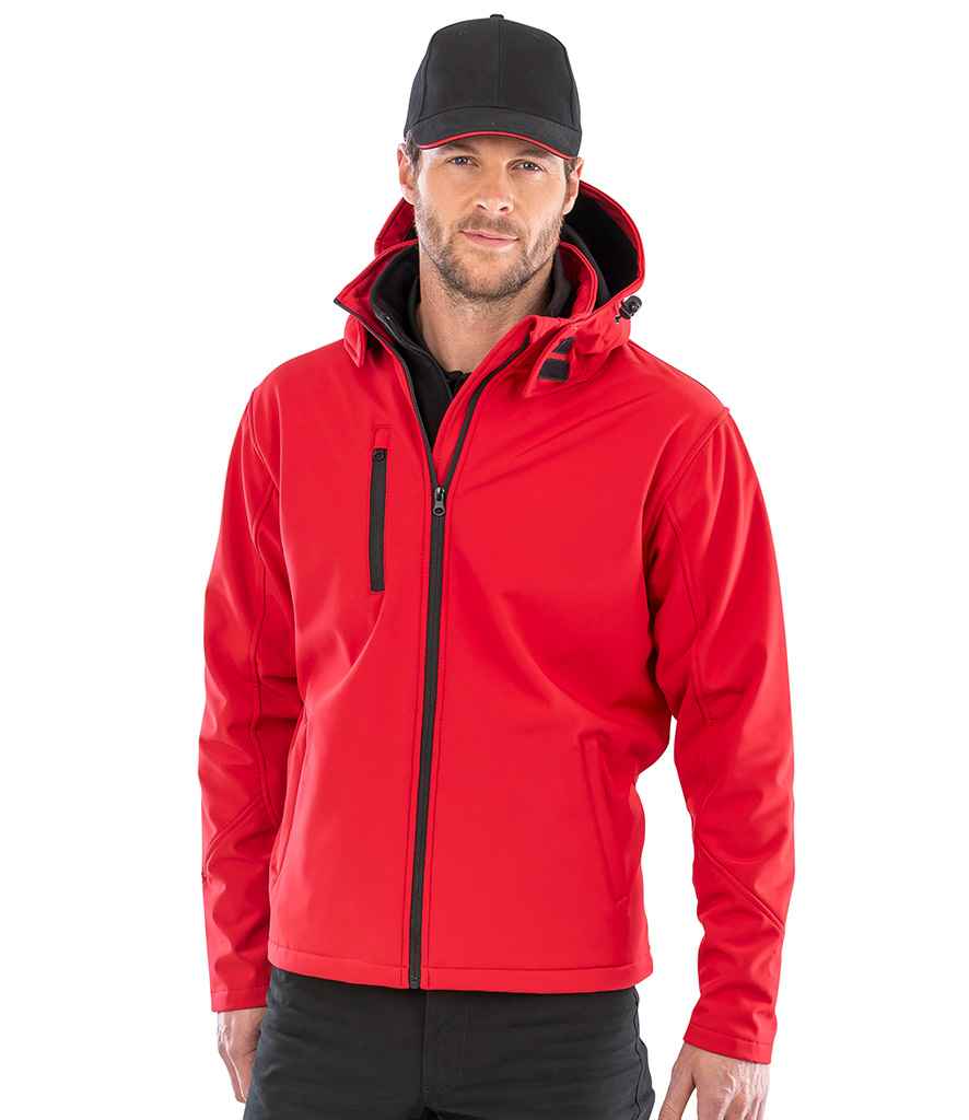 Result - Core Hooded Soft Shell Jacket - RS230M RD/BK S