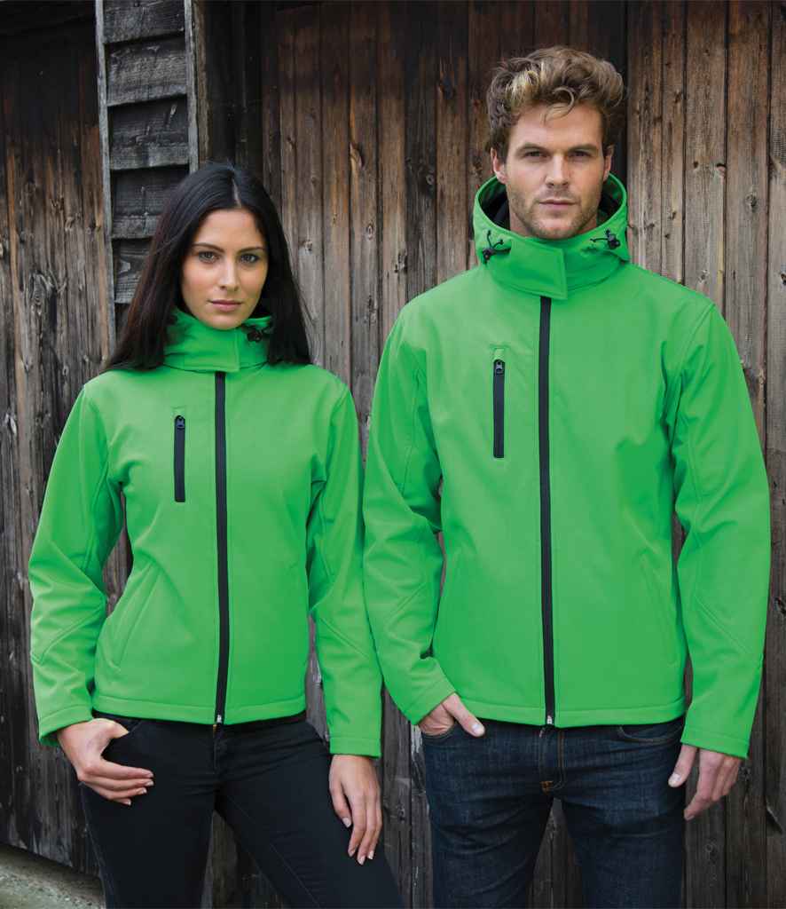 Result - Core Hooded Soft Shell Jacket - RS230M VG/BK S
