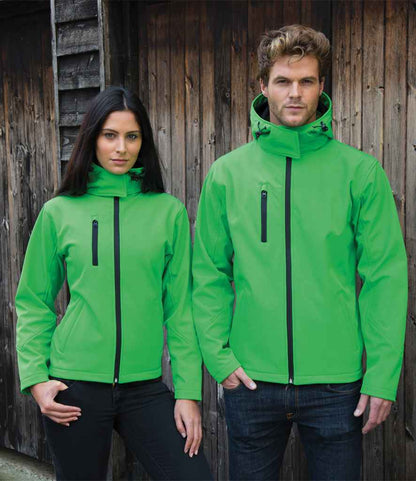 Result - Core Hooded Soft Shell Jacket - RS230M VG/BK S