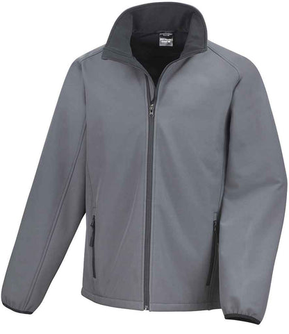 Result - Core Printable Soft Shell Jacket - RS231M BK/BK S