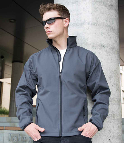 Result - Core Printable Soft Shell Jacket - RS231M CH/BK S