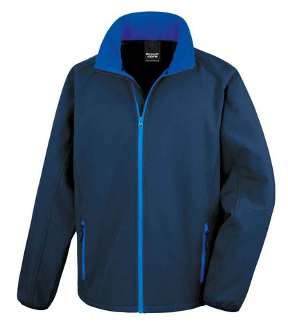 Result - Core Printable Soft Shell Jacket - RS231M BK/BK S
