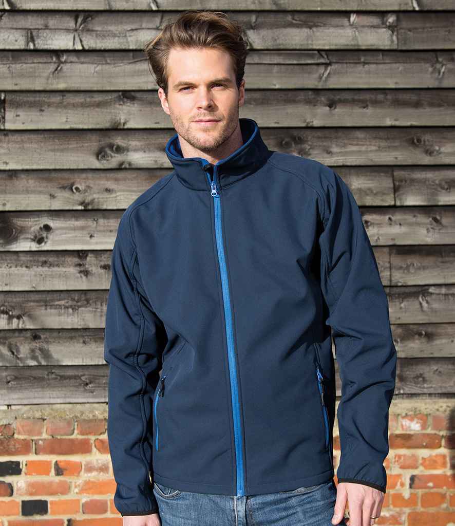 Result - Core Printable Soft Shell Jacket - RS231M NV/RY S