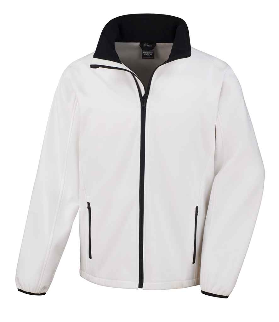 Result - Core Printable Soft Shell Jacket - RS231M BK/BK S