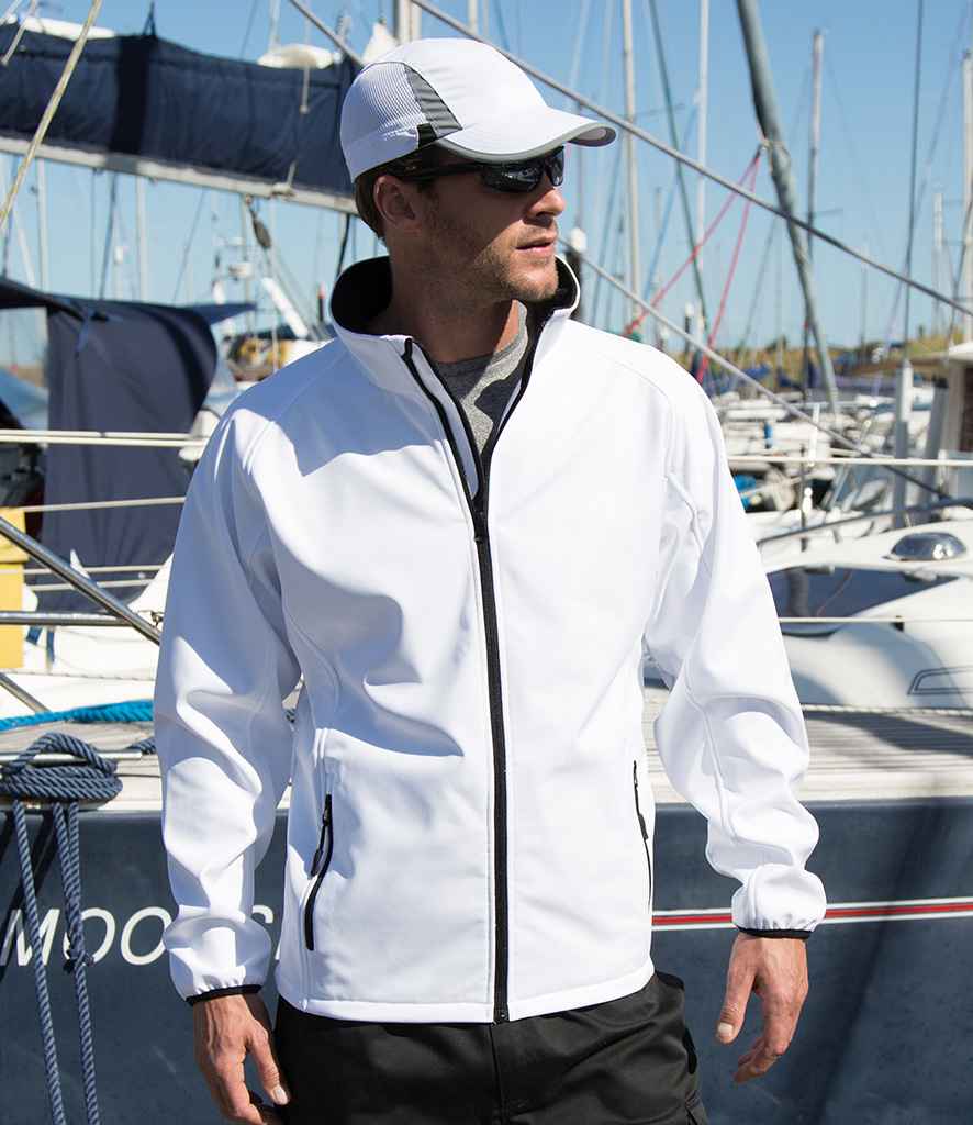 Result - Core Printable Soft Shell Jacket - RS231M WH/BK S