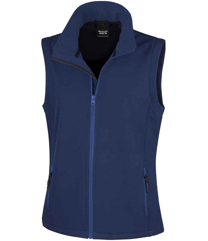 Result Core - Ladies Printable Soft Shell Bodywarmer - RS232F YL/BK XS