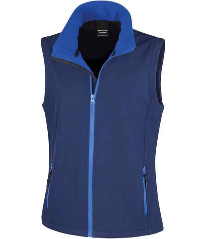 Result Core - Ladies Printable Soft Shell Bodywarmer - RS232F YL/BK XS