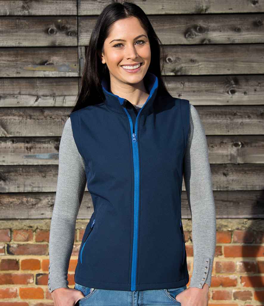 Result Core - Ladies Printable Soft Shell Bodywarmer - RS232F NV/RY XS