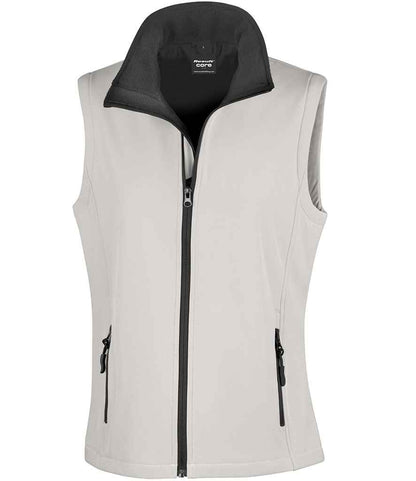 Result Core - Ladies Printable Soft Shell Bodywarmer - RS232F YL/BK XS