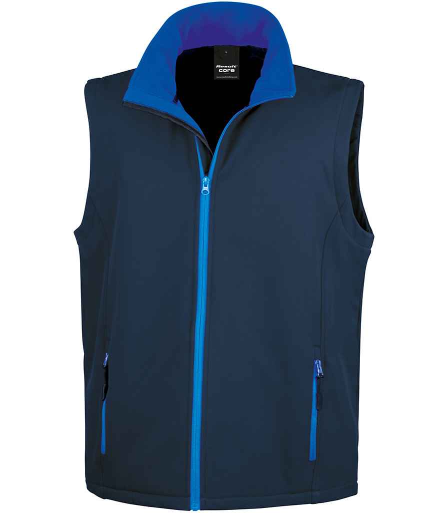 Result Core - Printable Soft Shell Bodywarmer - RS232M BK/BK S