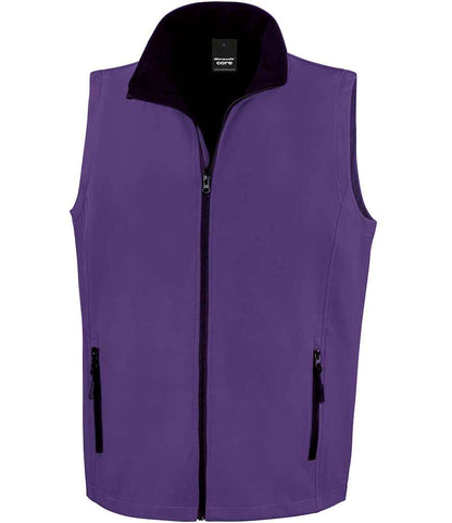 Result Core - Printable Soft Shell Bodywarmer - RS232M BK/BK S