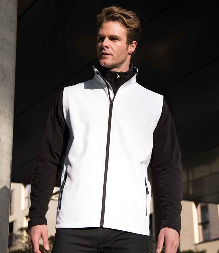 Result Core - Printable Soft Shell Bodywarmer - RS232M WH/BK S
