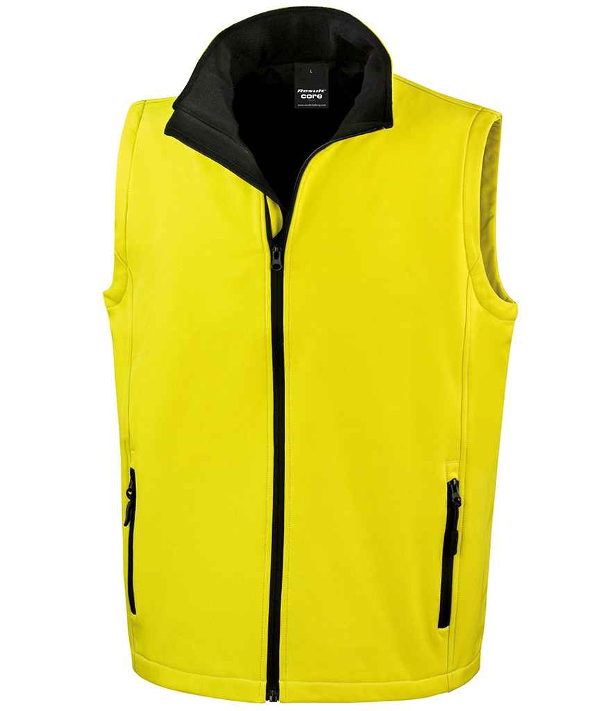 Result Core - Printable Soft Shell Bodywarmer - RS232M BK/BK S