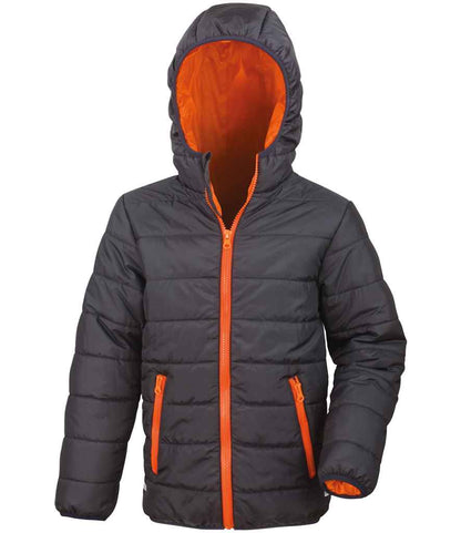 Result - Core Kids Padded Jacket - RS233B BK/BK 2-3