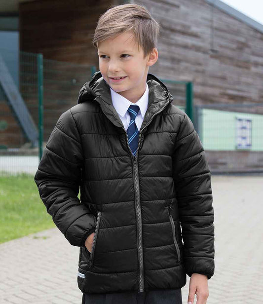 Result - Core Kids Padded Jacket - RS233B BK/BK 2-3