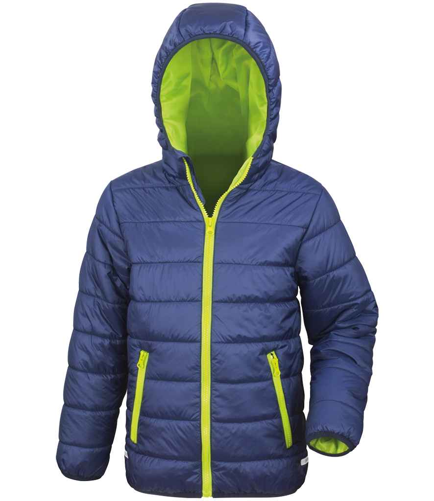 Result - Core Kids Padded Jacket - RS233B BK/BK 2-3