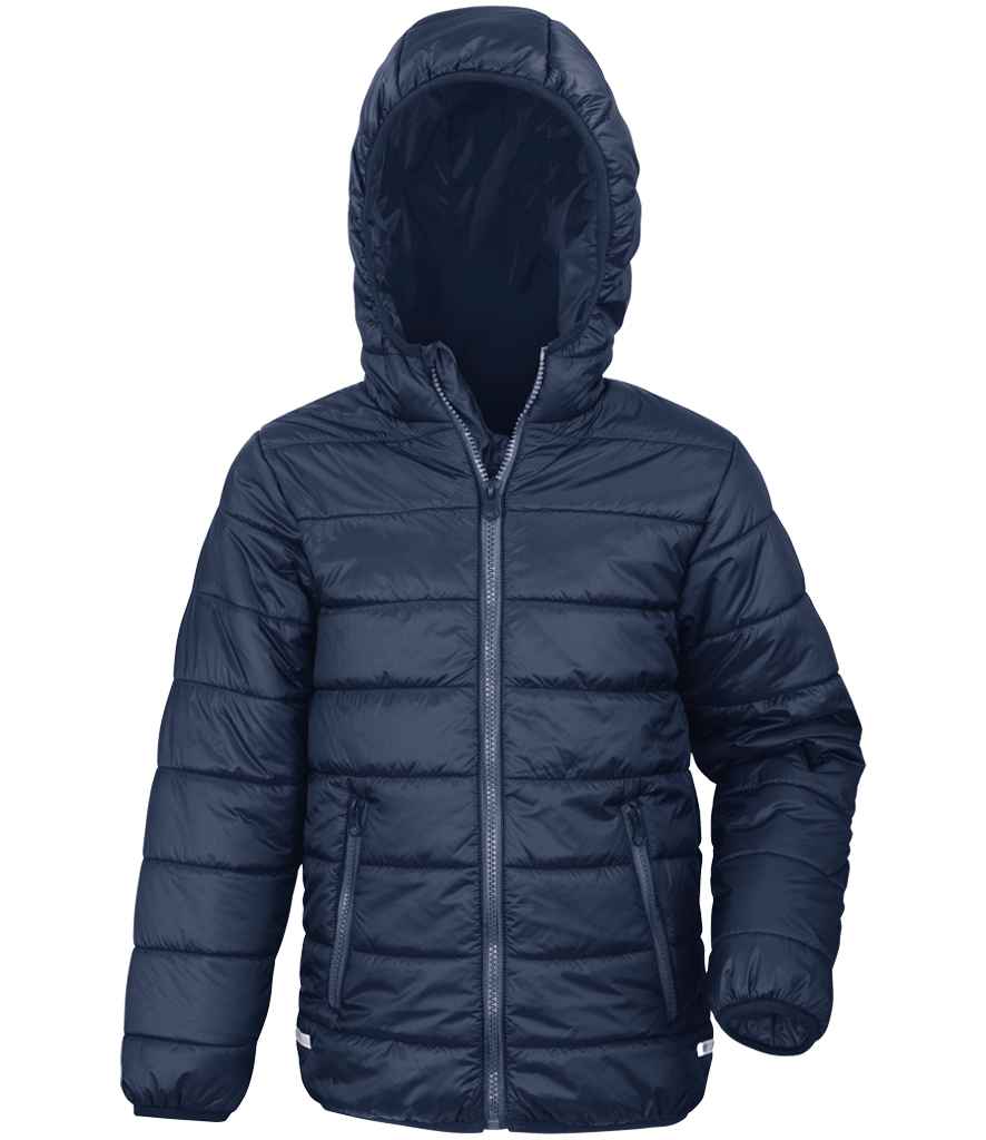 Result - Core Kids Padded Jacket - RS233B BK/BK 2-3
