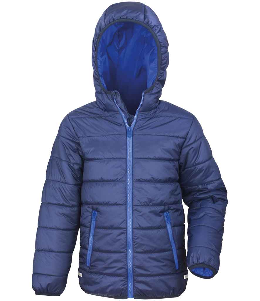 Result - Core Kids Padded Jacket - RS233B BK/BK 2-3