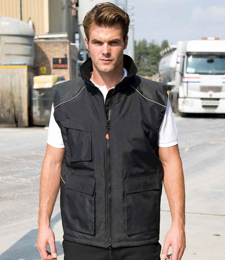 Result - Work-Guard Vostex Bodywarmer - RS306 BLK S