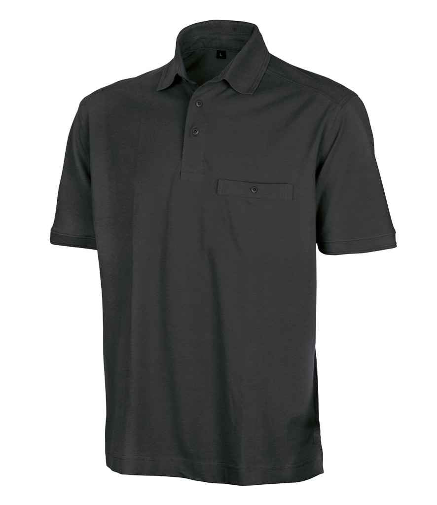 Result - Work-Guard Apex Pocket Piqué Polo Shirt - RS312 BLK XS