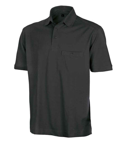 Result - Work-Guard Apex Pocket Piqué Polo Shirt - RS312 BLK XS
