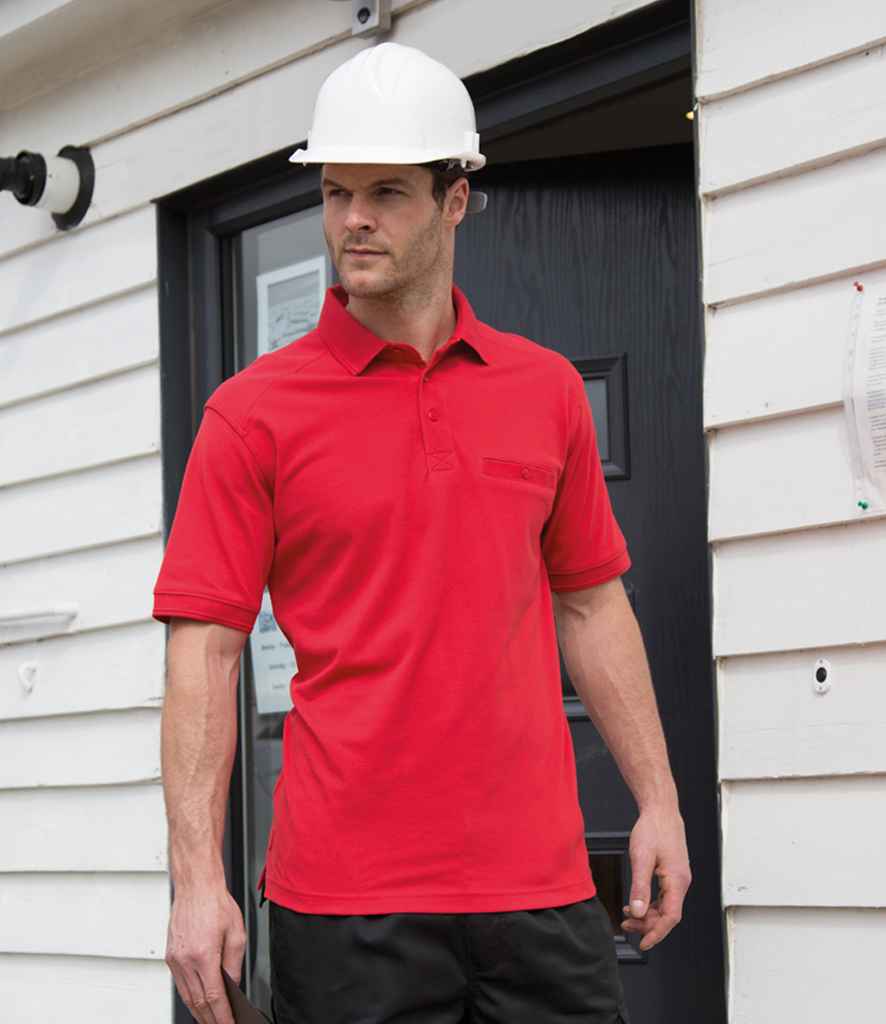 Result - Work-Guard Apex Pocket Piqué Polo Shirt - RS312 RED XS