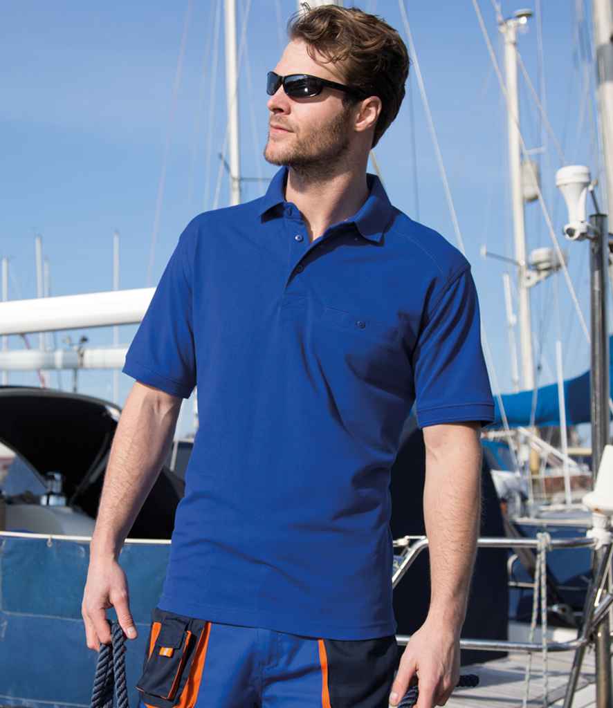 Result - Work-Guard Apex Pocket Piqué Polo Shirt - RS312 ROY XS