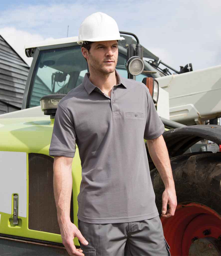 Result - Work-Guard Apex Pocket Piqué Polo Shirt - RS312 WGY XS