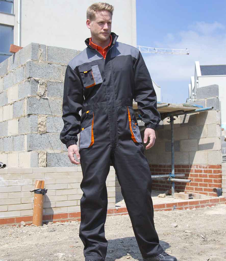 Result - Work-Guard Lite Coverall - RS321 BK/GY XS