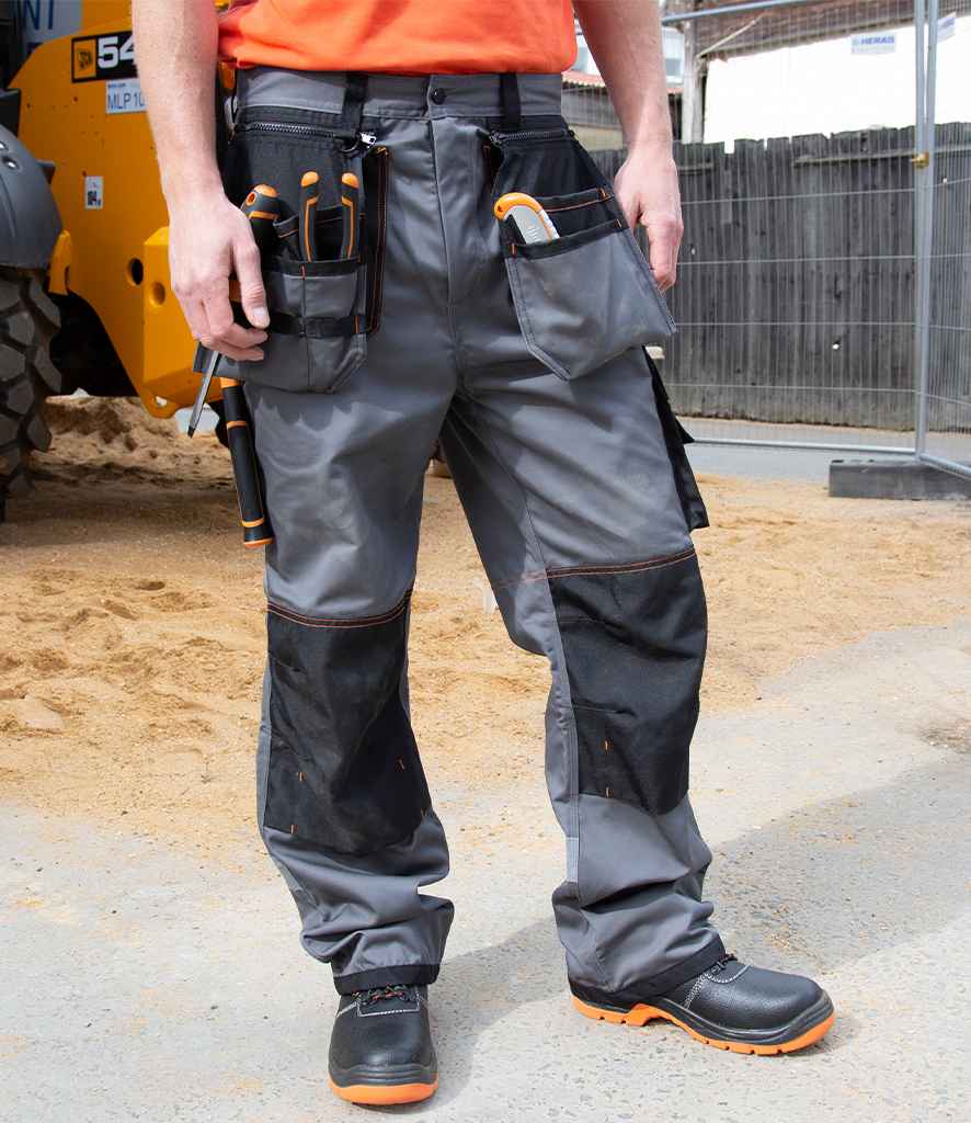 Result - Work-Guard X-Over Holster Trousers - RS324 GY/BK XS
