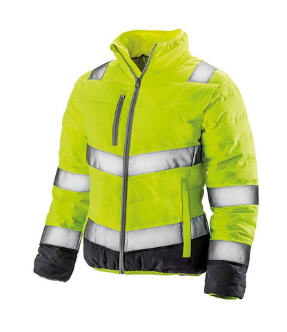 Result - Safe-Guard Ladies Soft Safety Jacket - RS325F FY/GY XS