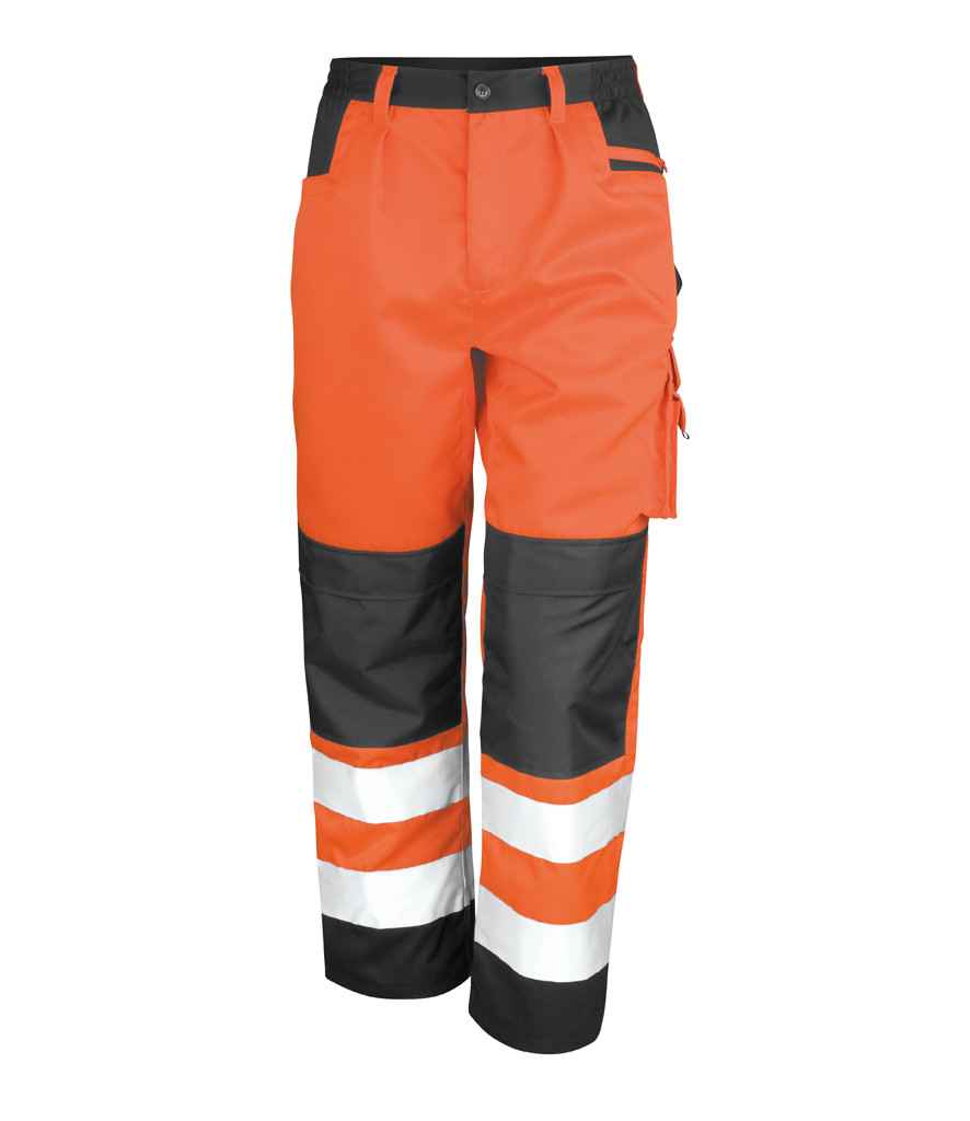 Result - Safe-Guard Hi-Vis Cargo Trousers - RS327 FLO XS