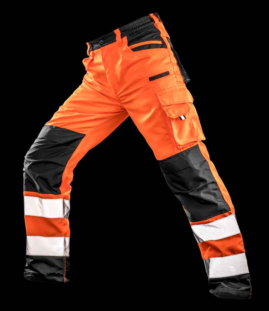 Result - Safe-Guard Hi-Vis Cargo Trousers - RS327 FLO XS