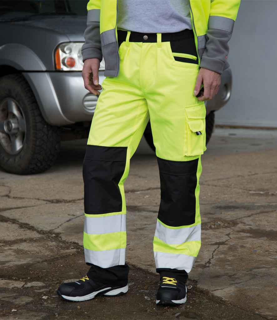 Result - Safe-Guard Hi-Vis Cargo Trousers - RS327 FLY XS
