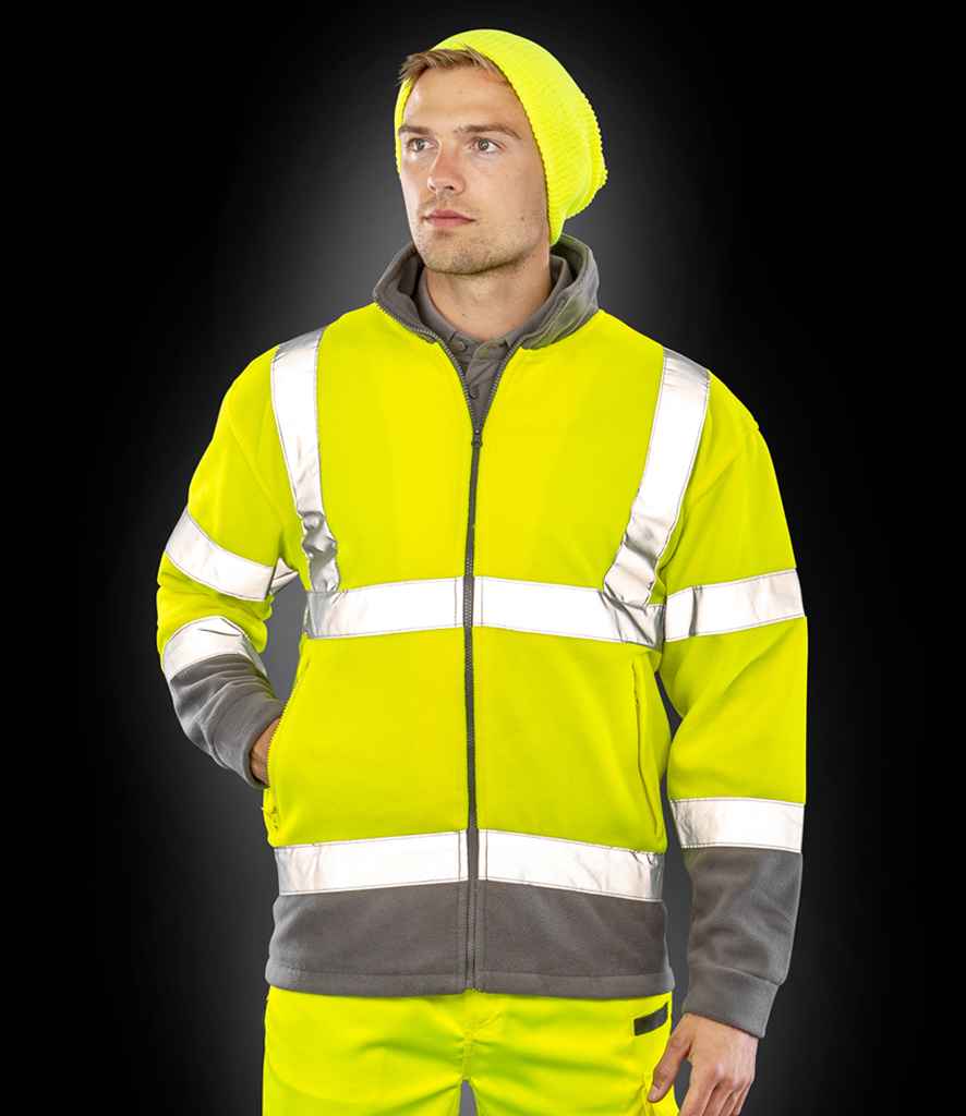Result - Safe-Guard Hi-Vis Micro Fleece Jacket - Pierre Francis