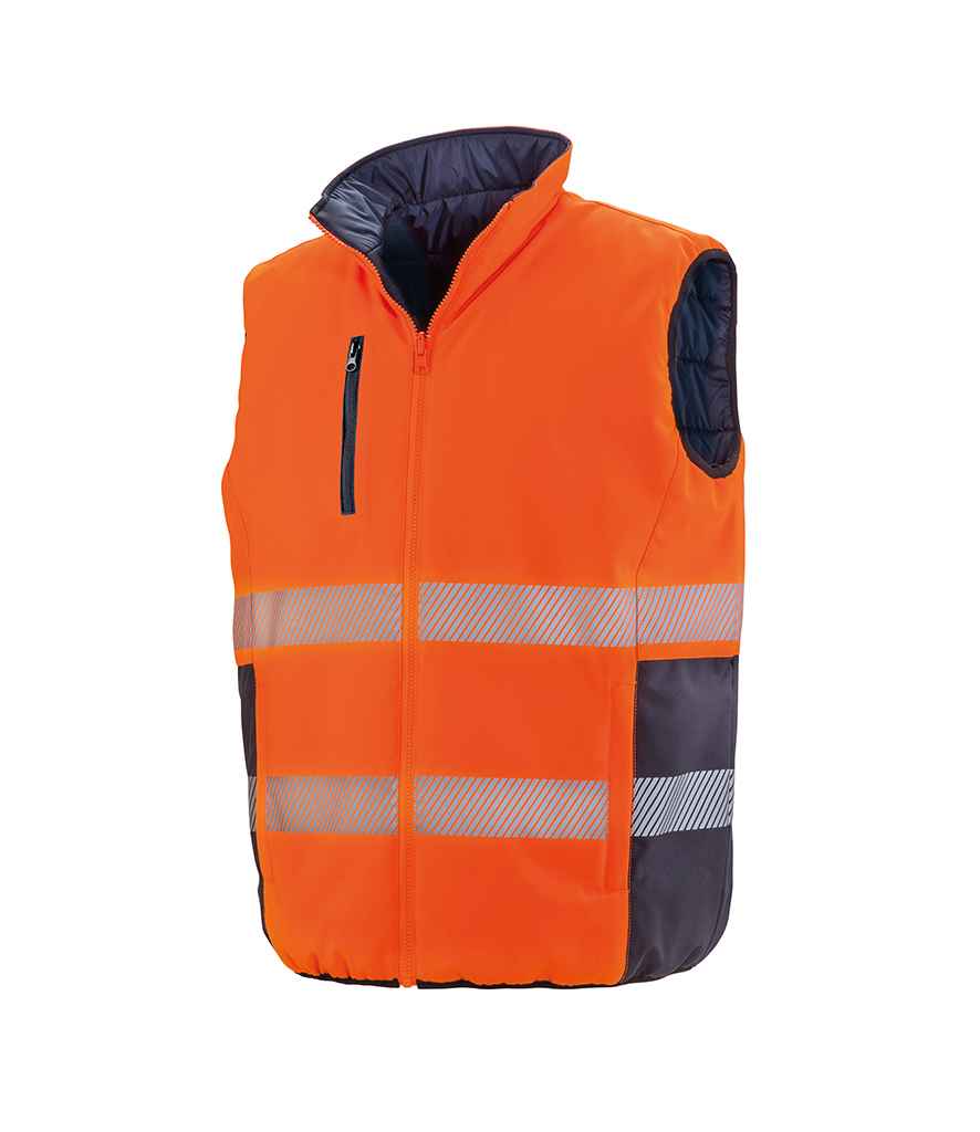 Result - Safe-Guard Reversible Soft Padded Gilet - RS332 FLO/N S