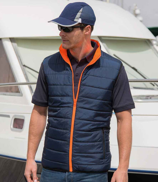 Result - Safe-Guard Reversible Soft Padded Gilet - RS332 FLO/N S