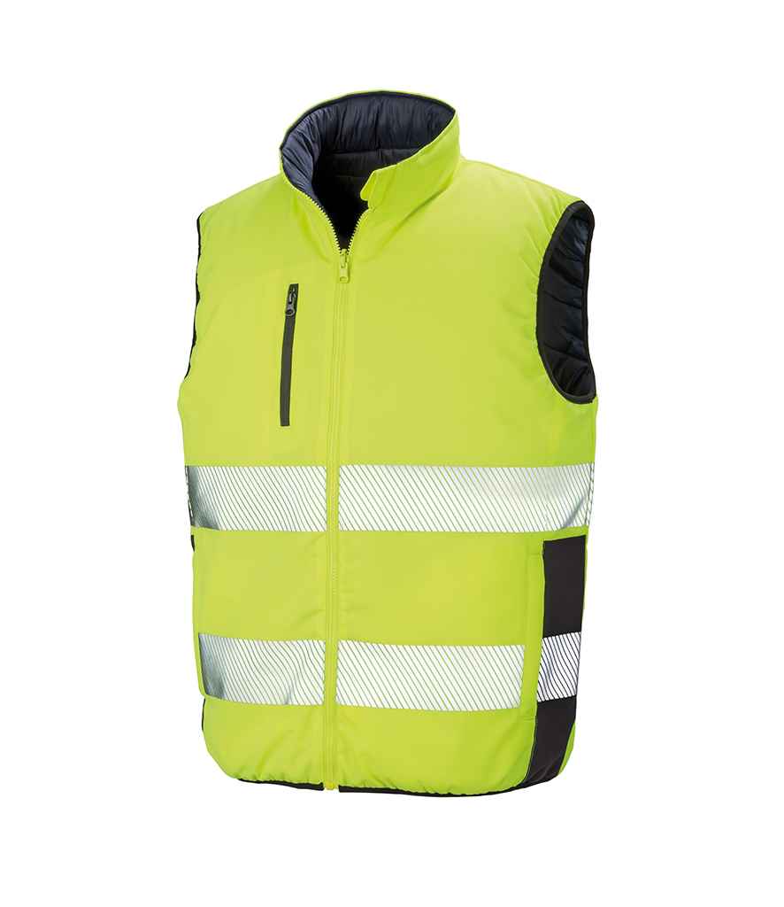 Result - Safe-Guard Reversible Soft Padded Gilet - RS332 FLO/N S