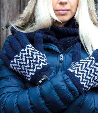 Result - Pattern Thinsulate™ Gloves - RS365 NV/GY S/M