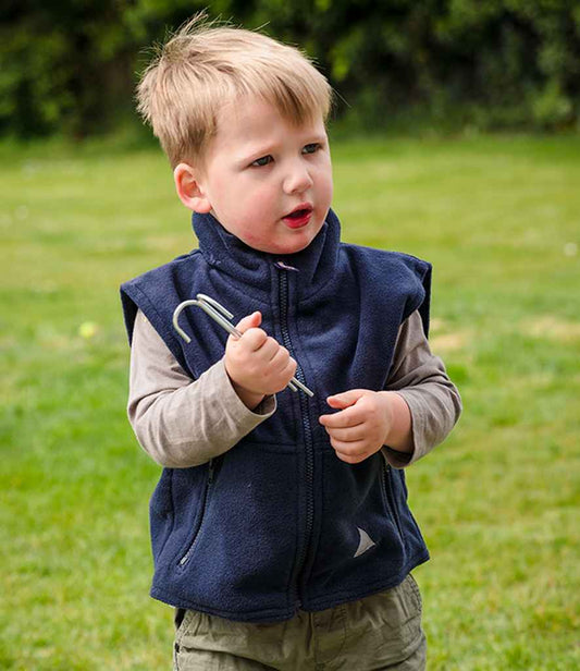 Result - Kids / Youths Polartherm™ Fleece Bodywarmer - RS37B NAV 3-4