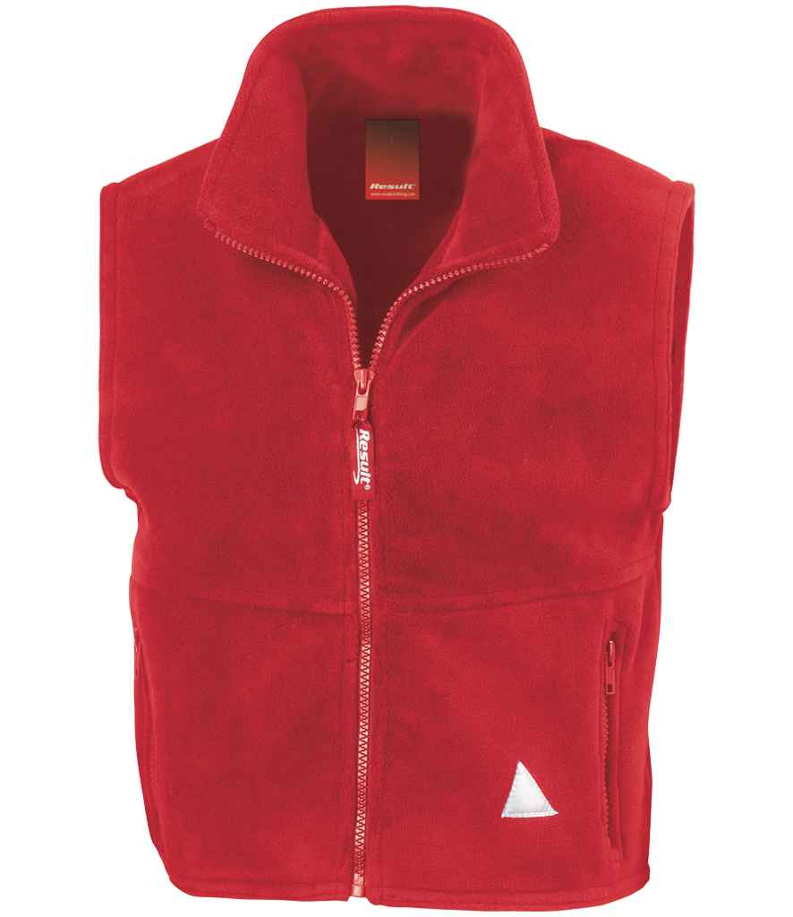 Result - Kids / Youths Polartherm™ Fleece Bodywarmer - RS37B RED 3-4