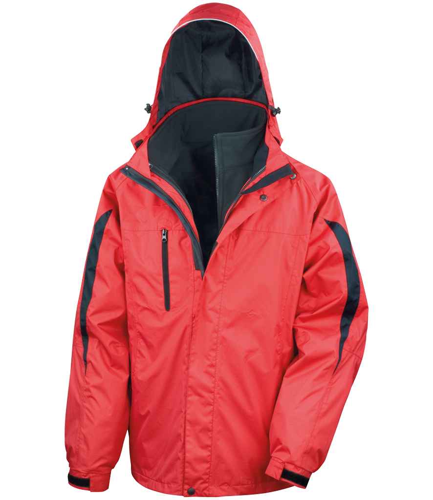 Result - Journey 3-in-1 Jacket with Soft Shell Inner - RS400M BK/BK S