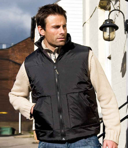 Result - Fleece Lined Bodywarmer - RS44 BLK S