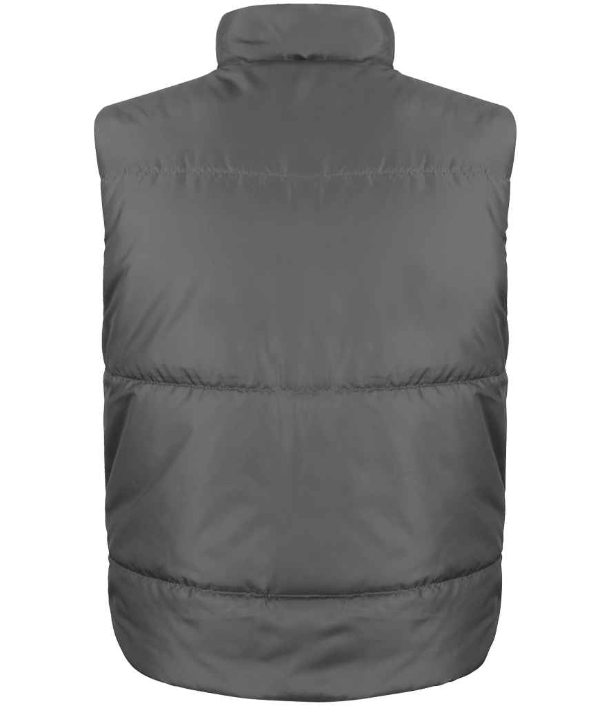 Result - Fleece Lined Bodywarmer - Dark Grey (Back)