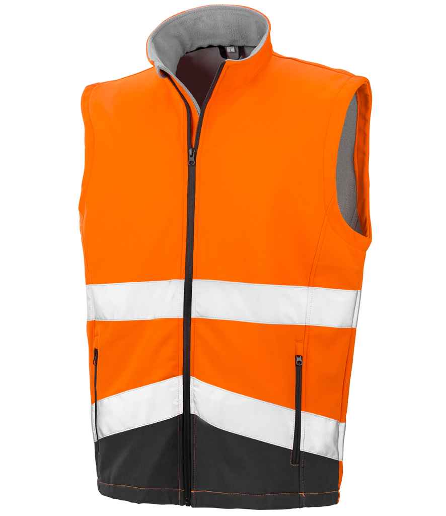 Result - Safe-Guard Printable Safety Soft Shell Gilet - RS451 FLO/B S