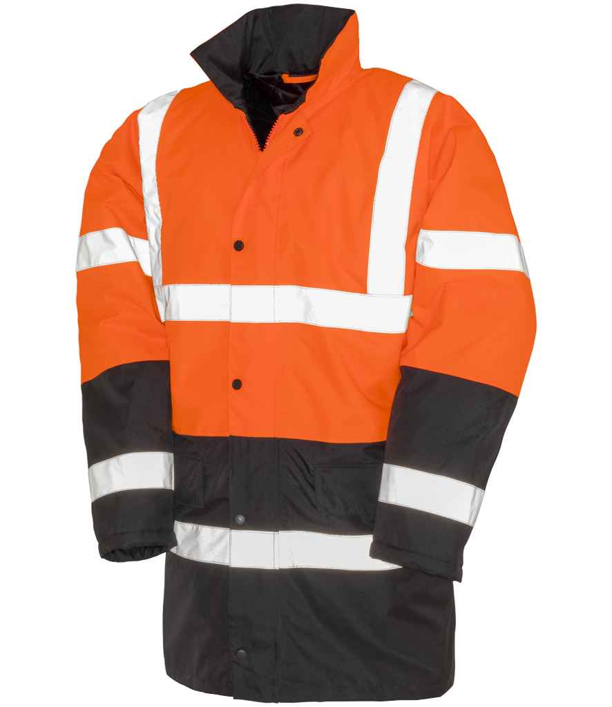 Result - Core Motorway Two Tone Safety Jacket - RS452 FLO/B S