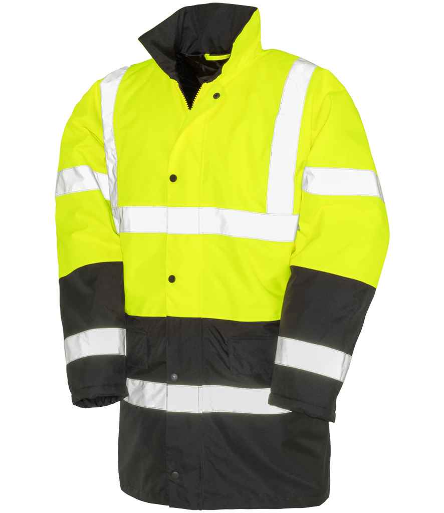 Result - Core Motorway Two Tone Safety Jacket - RS452 FLO/B S