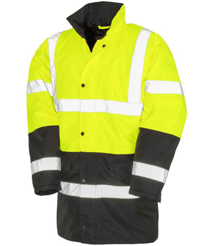 Result - Core Motorway Two Tone Safety Jacket - RS452 FLO/B S