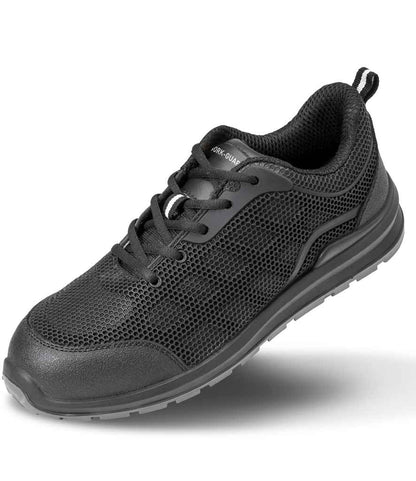 Result - Work-Guard All Black SRA SB Safety Trainers - Pierre Francis